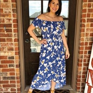 Blue Floral Dress